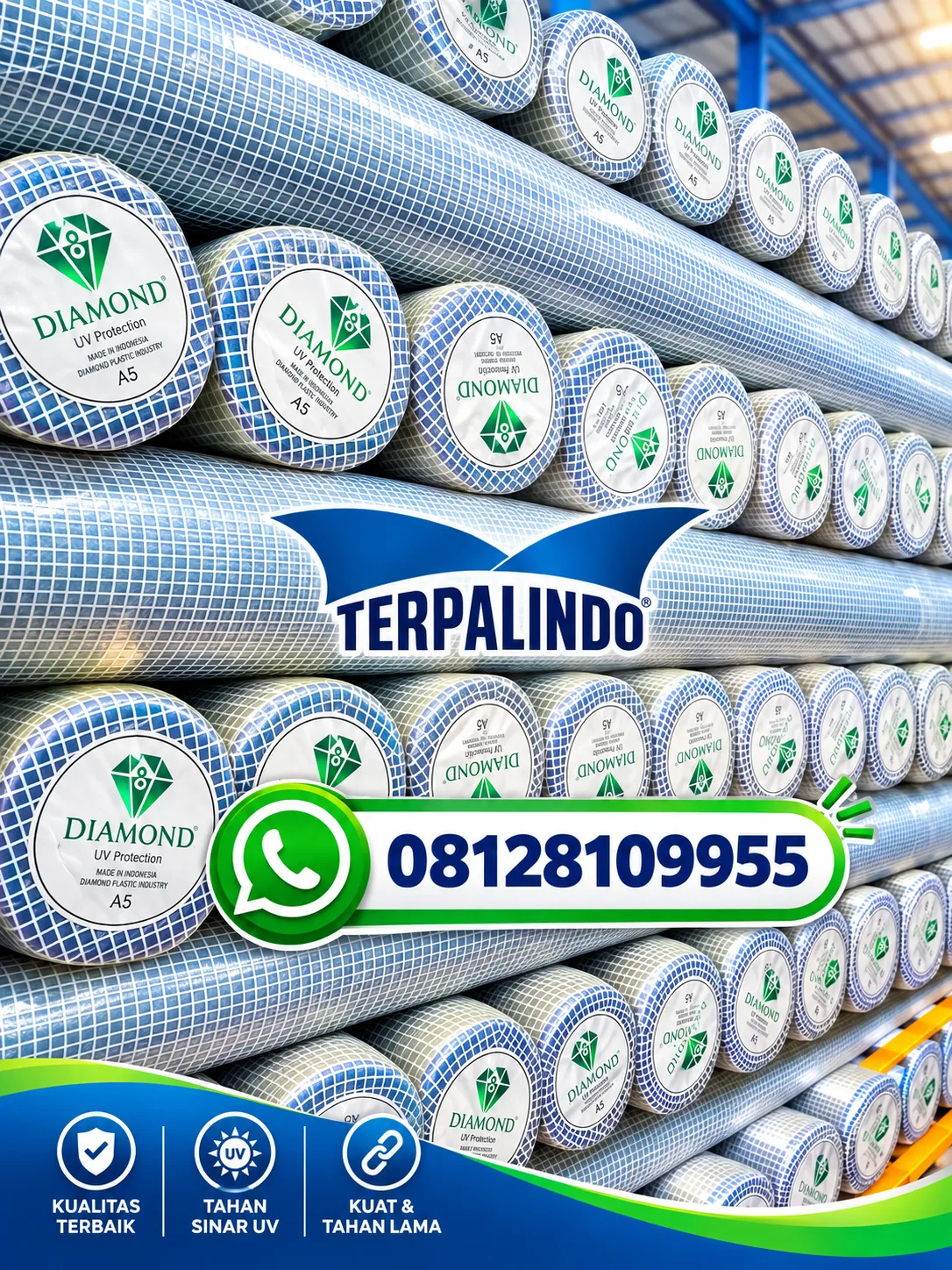 TERPAL A5 DIAMOND UV ROLLAN JAKARTA