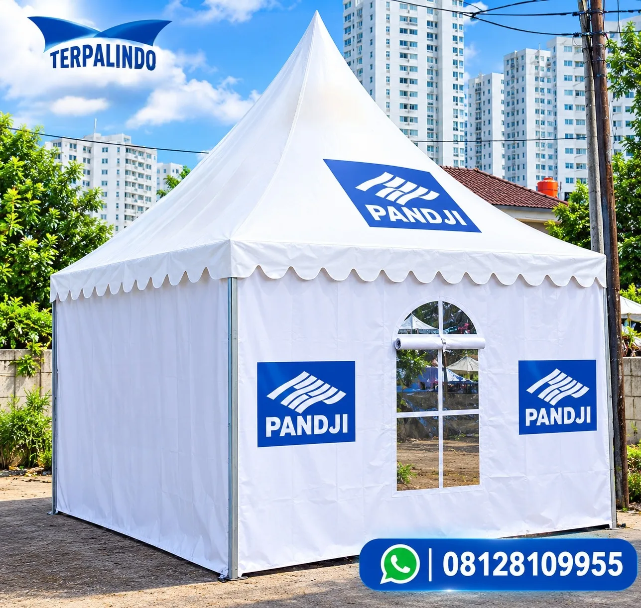  TENDA SARNAFIL 3 X 3 BRANDING LOGO
